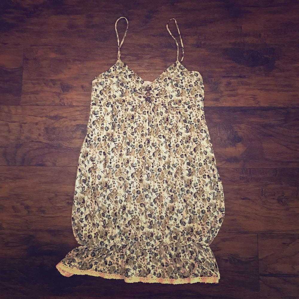 Floral spaghetti strap summer dress